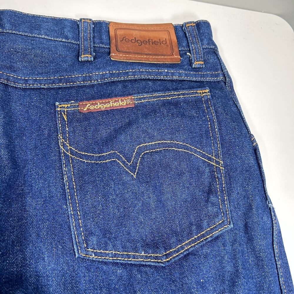 Vintage Sedgefield Jeans Mens 36x29.5 Bootcut Straight Leg Made In USA
